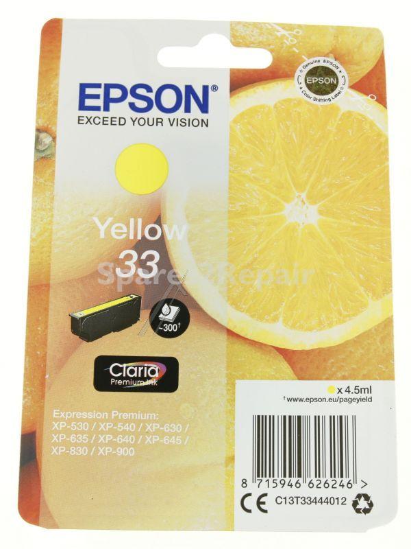 Epson Cartridge - 33 C13t33444012 Ink Cartridge Yellow 4 5ml