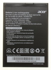 Acer Phone Battery Packs - Bat-a14 Kt 00101 004 Battery Li-ion 2000mah Main