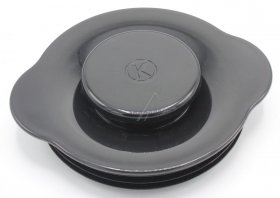 Mixing Bowl Lid - Kw715009 Mixer Flap Black Flap Seal+funnel Lid [Delonghi]
