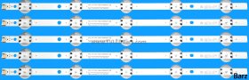 LG LED Backlight Array LG 43NANO766QA 43NANO756PA 43NANO796NE AGF30092305 AGF30092302 AGF30092304 43" HC430DQG-VKDAA -SLDAA -SLDAB 43NANO75 5pcs