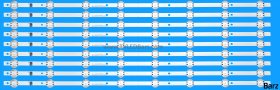 LG LED Backlight Array LG 75NANO766QA 75NANO756PA 75NANO759PA  AGF30125404 AGF30125402 75" HC750DQG-ABDAA -ABURF SSC_Y21_Slim_Trident_75NANO75_BOE 9pcs