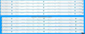 Barz LED Backlight Array Goodmans G50238T2SMART Cello C50238DVDT2 50" V500HK3-PS1 KJ50D16R-ZC14F-03 + KJ50D16L-ZC14F-03 10pcs