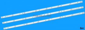 Electriq LED Backlight Array electriQ eiQ-43UHDT2SMH JS-D-JP4310-A81EC + JS-D-JP4310-B81EC E43DU1000 2xA 1xB