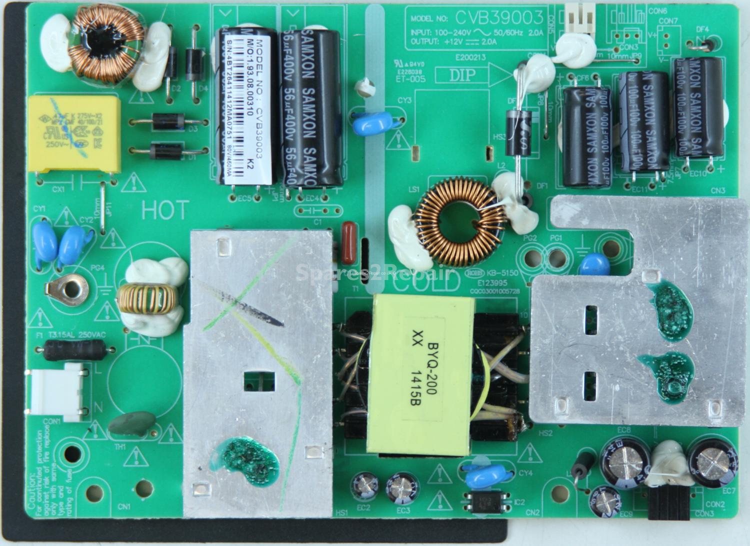 Cello C40227FT2 - PSU - CVB39003 - E200213 - 1.93.08.00310 K2