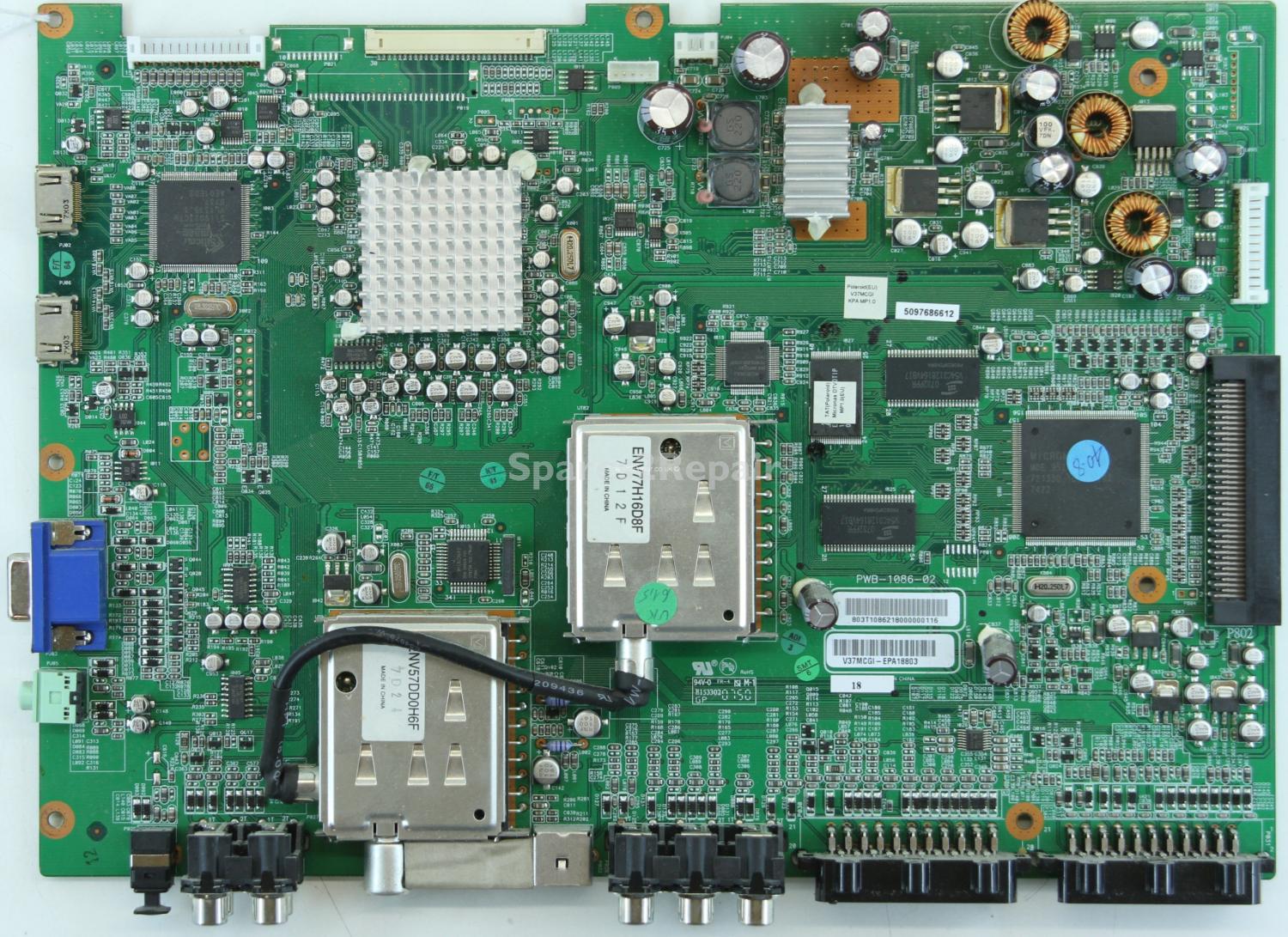 Clarity CTVL37W2HDF - Main AV - PWB-1086-02 - V37MCGI-EPA