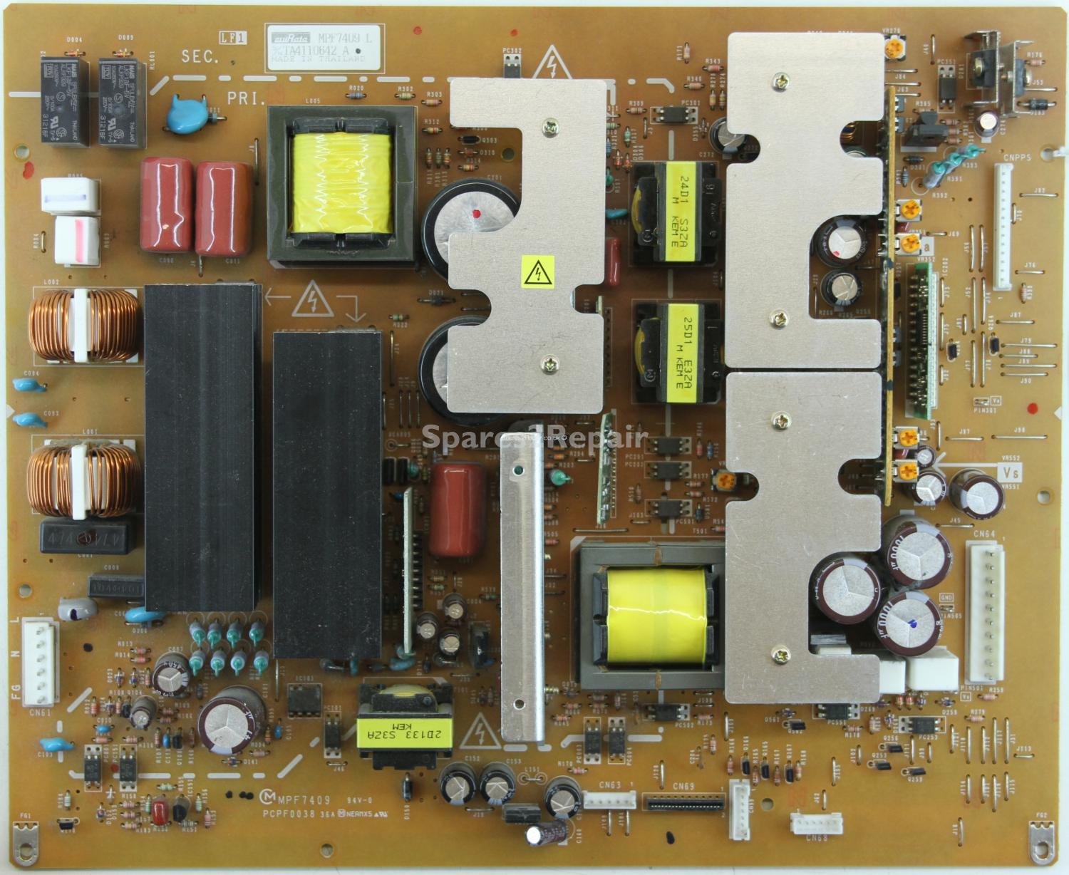 Hitachi 42PD5000 - PSU - MPF7409 - PCPF0038 36A