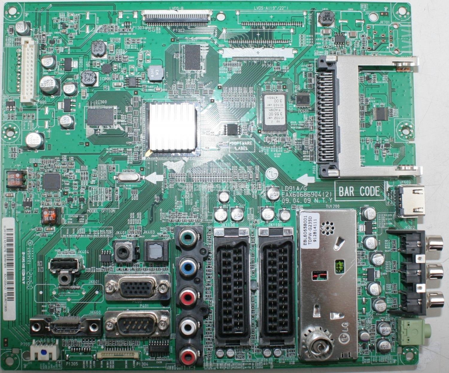 LG 42LH2000 - Main AV - EAX60686904(2) - LD91 A-G - EBU60710833