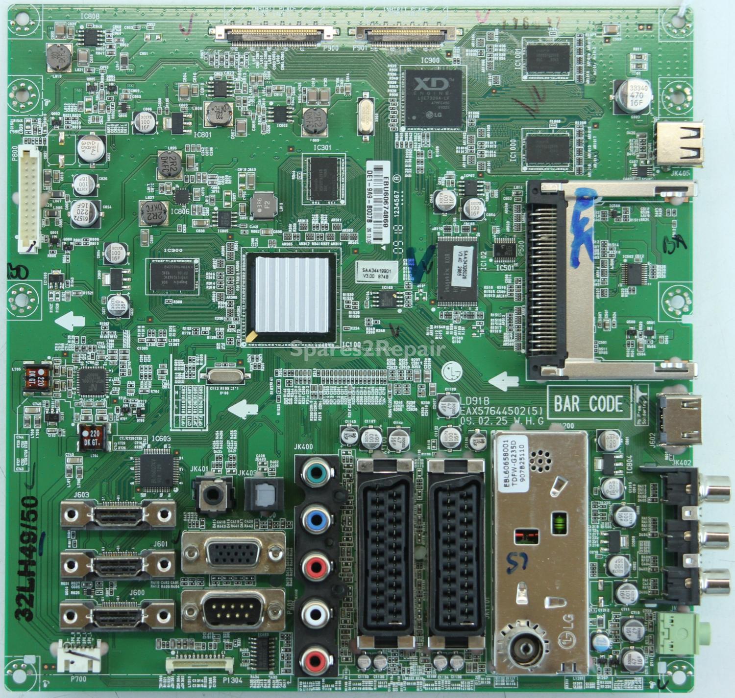 LG 32LH5000 - Main AV - EAX57644502(5) - LD91B - EBU60674869