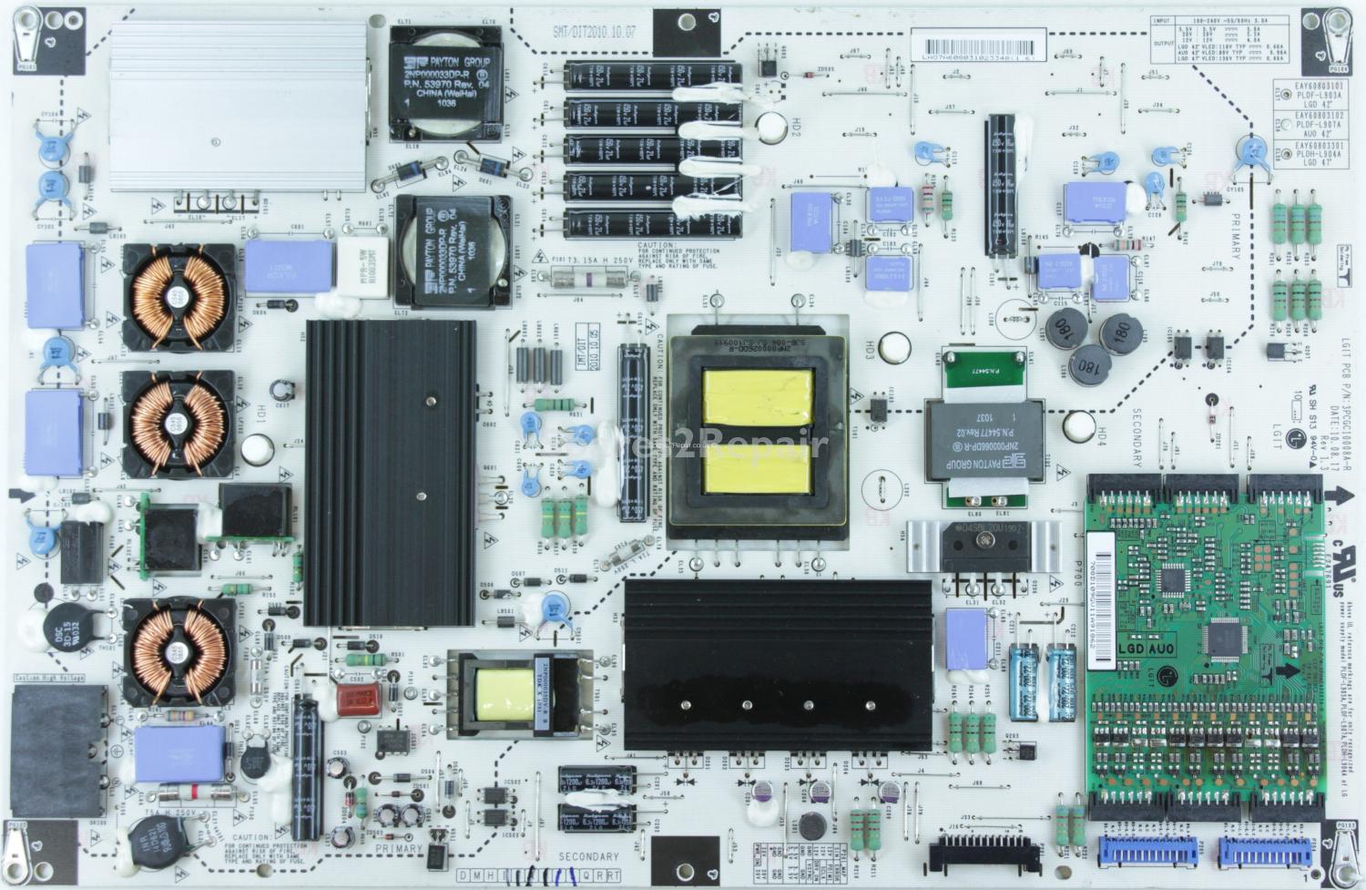LG 42LE4500 - Power Supply - EAY60803101 - 3PCGC10008A-R - Rev 1.3 - PLDF-L907A