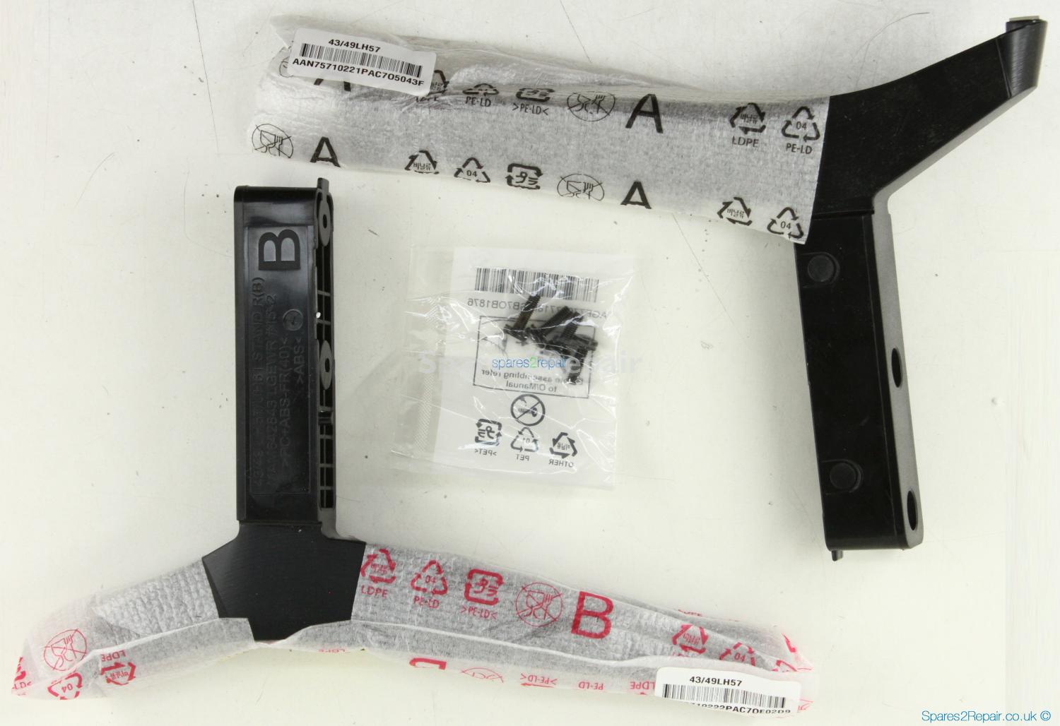 LG 49LJ515V - Stand - AAN75710221 - AAN75710222 - MAM642843 - MAM642843