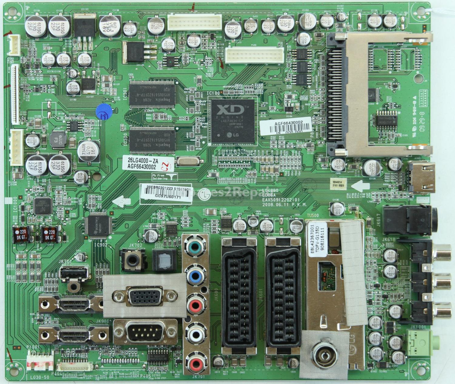 LG 26LG4000 - Main AV - EAX50912202(0) - AGF66430002 - LG4000 - LD86A