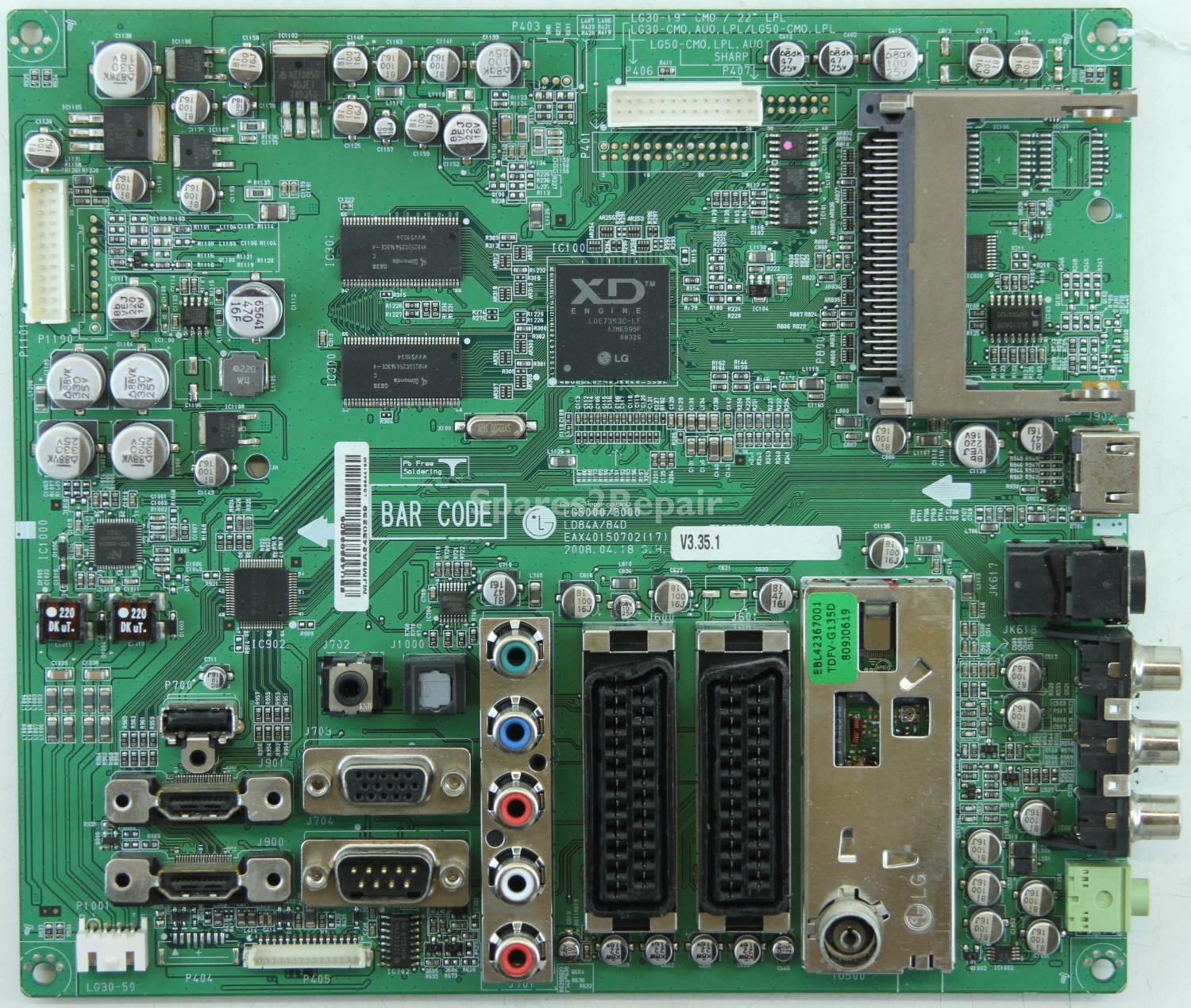 LG 32LG3000 - Main AV - EAX40150702(17) - EBU43398306