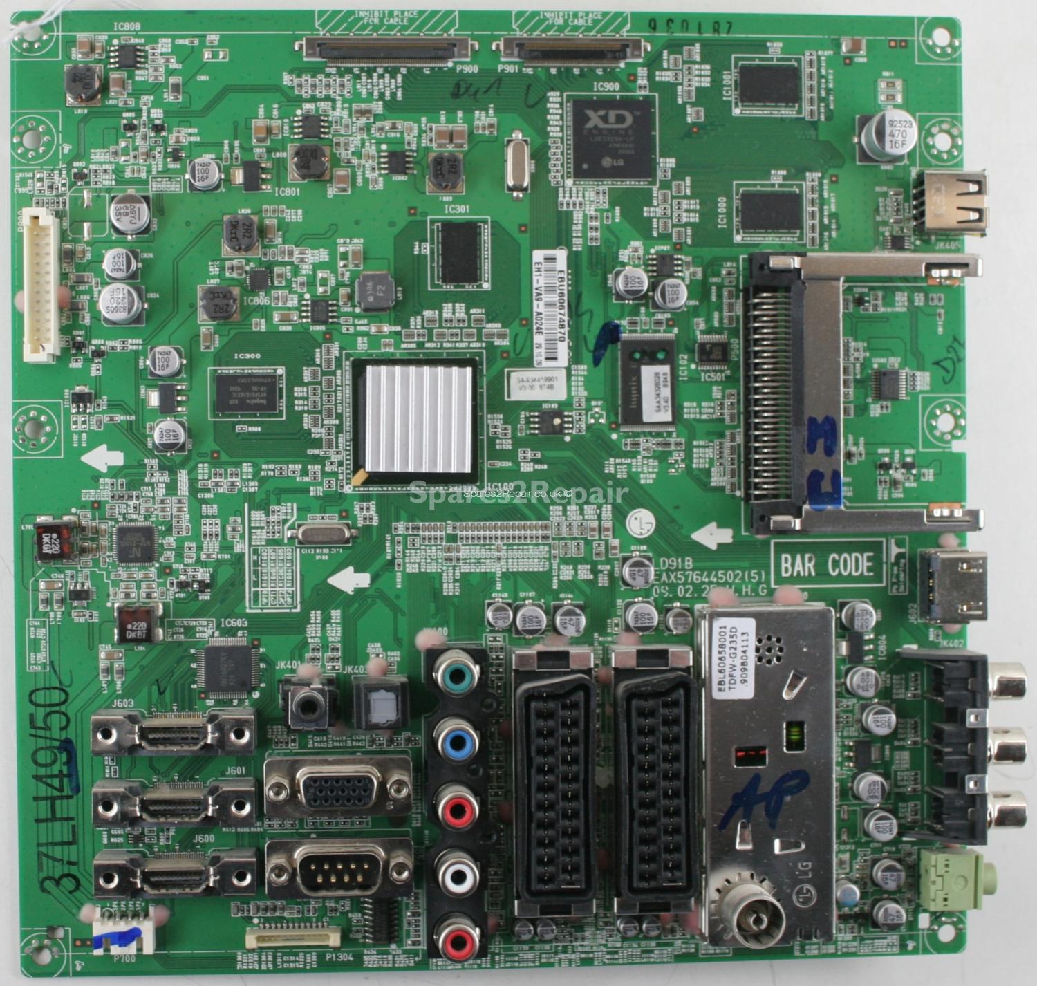 LG 37LH5000 - Main AV - EAX57644502(5) - EBU60674870 - LD91B