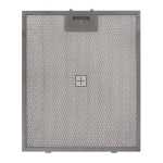 Universal Wire Mesh Cooker Hood Filter, Handle Side Length 295mm, Plain Side Length 356mm, fits BSH