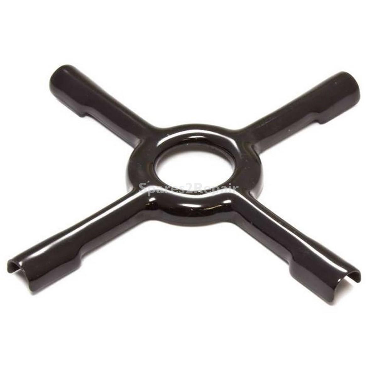 Universal Gas Hob Pan Stand Small Enamelled Steel Reducer Moka Coffee & Saucepan Support Trivet (Ø130mm)