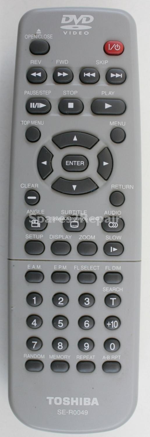 Toshiba SER0049 SE-R0049 Remote Control (Original)