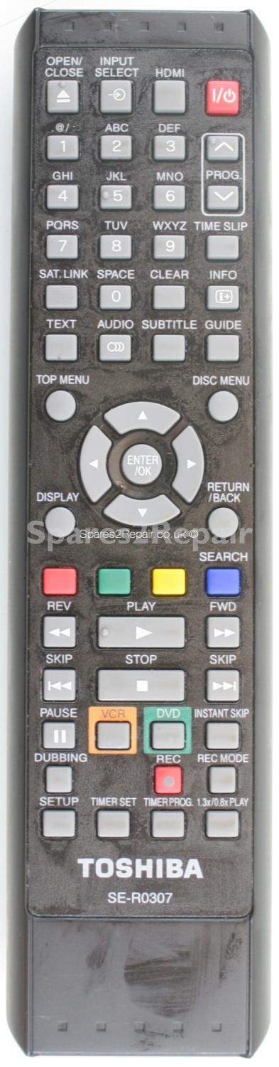 Toshiba SER0307 SE-R0307 Remote Control (Original)
