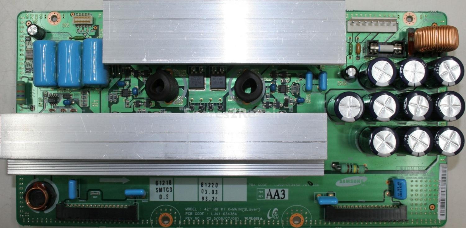 Samsung PS-42Q7HDX - XSUS - LJ92-01345A A3 - LJ41-03438A R2.5 - 42HD W1 X-MAIN