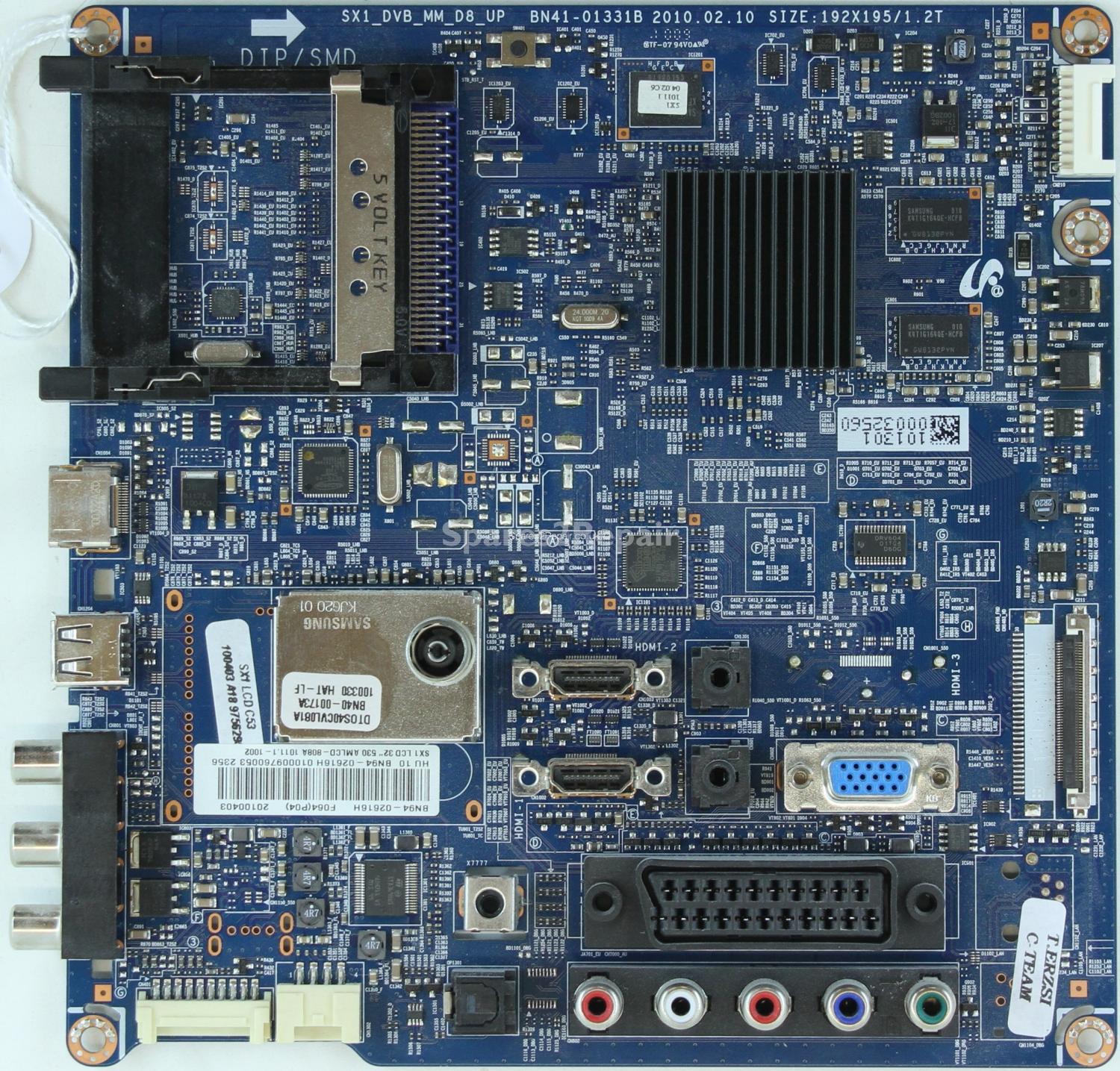 Samsung LE32C530F1W - Main AV - BN41-01331B - BN94-02616H - SX1_DVB_MM_D8_UP