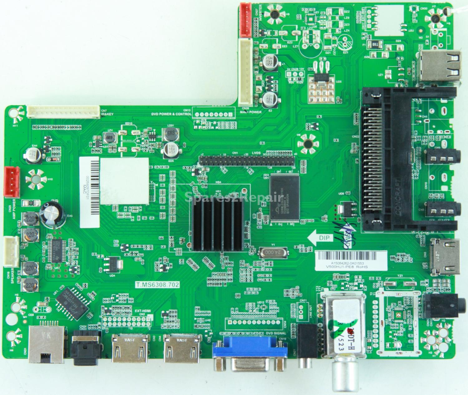 Technika 50F22B-FHD - Main AV - A15084262 - T.MS6308.702 - V500HJ1-PE8