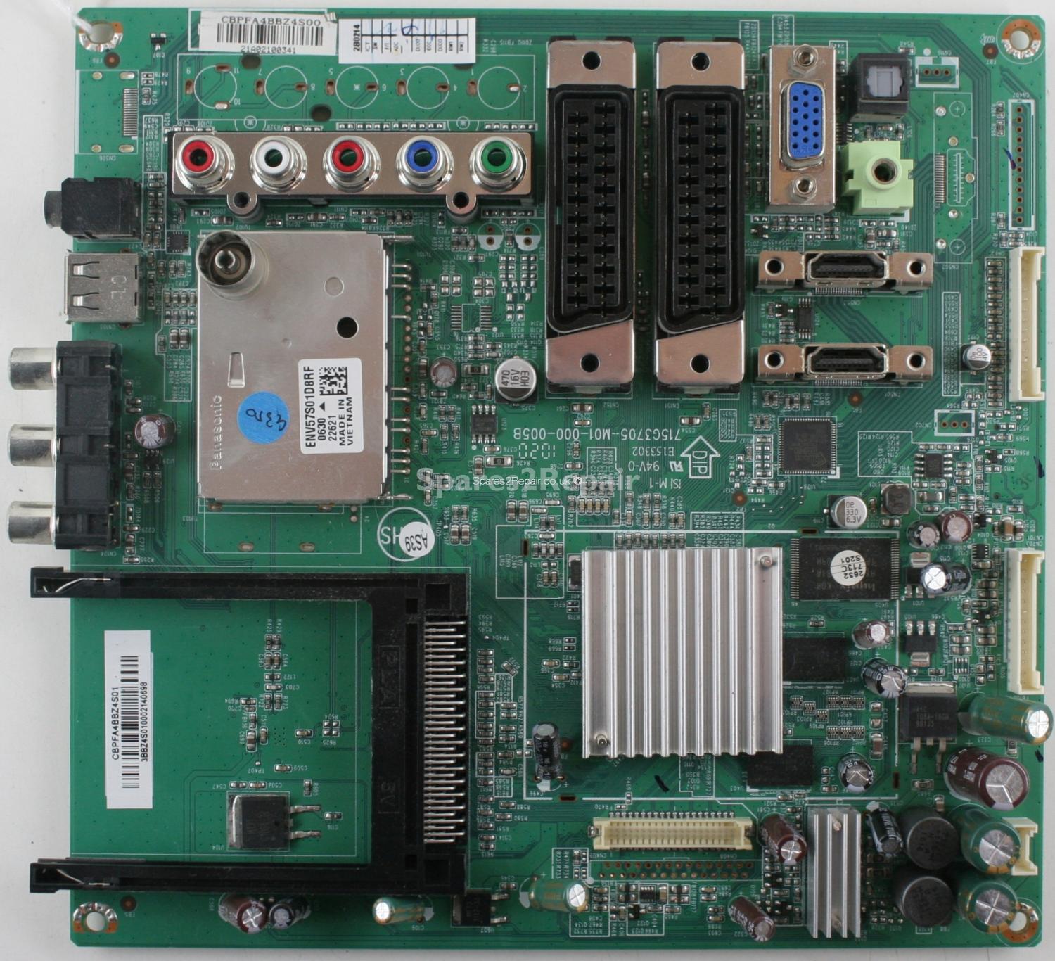 Toshiba 32AV713B1 - Main AV - 715G3705-M01-000-005B - CBPFA4BBZ4S01 - CBPFA4BBZ4S00