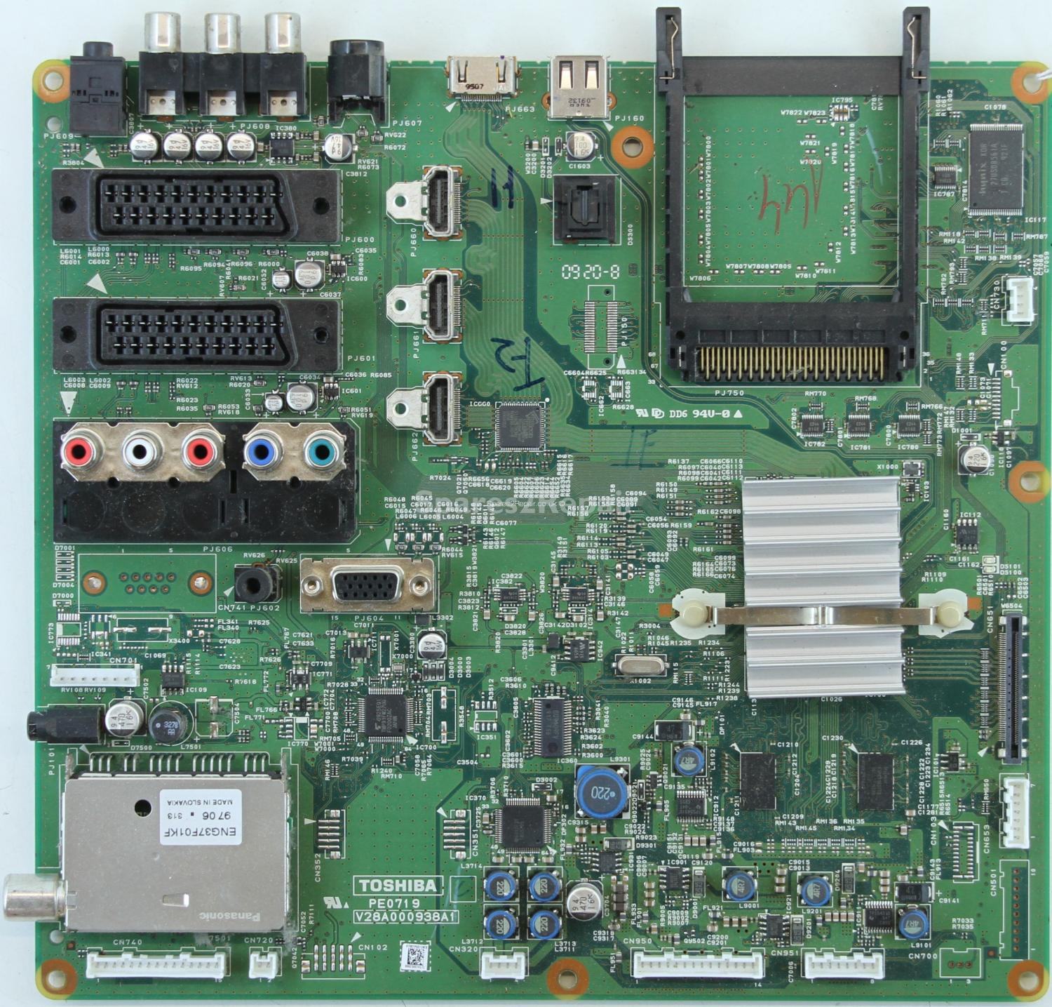 Toshiba 37RV665D - Main AV - PE0719 C - V28A000938A1