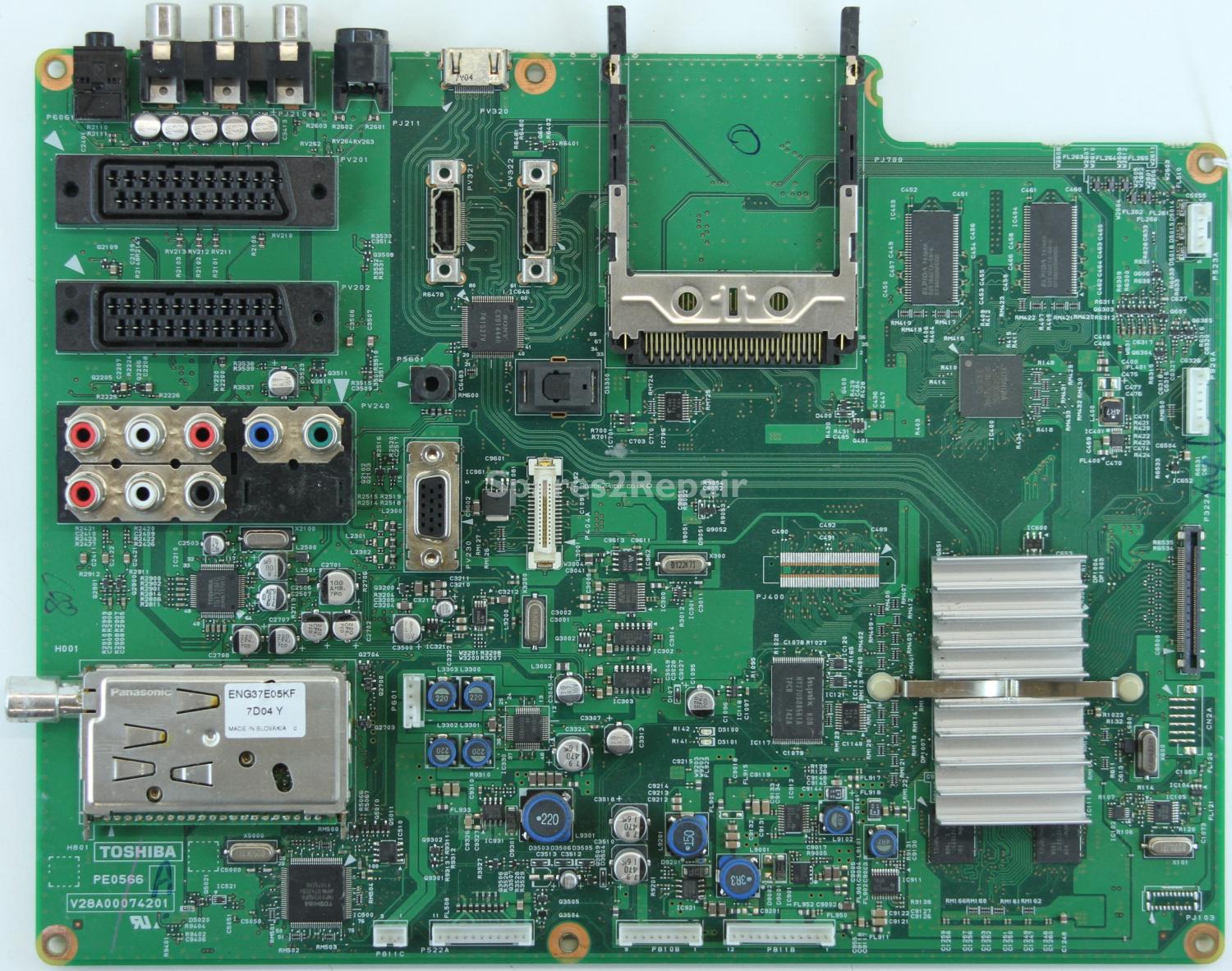 Toshiba 42XV553D - Main AV - PE0566 A - V28A00074201